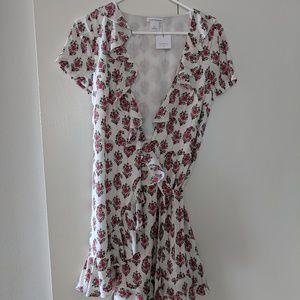 Club Monaco mini wrap dress